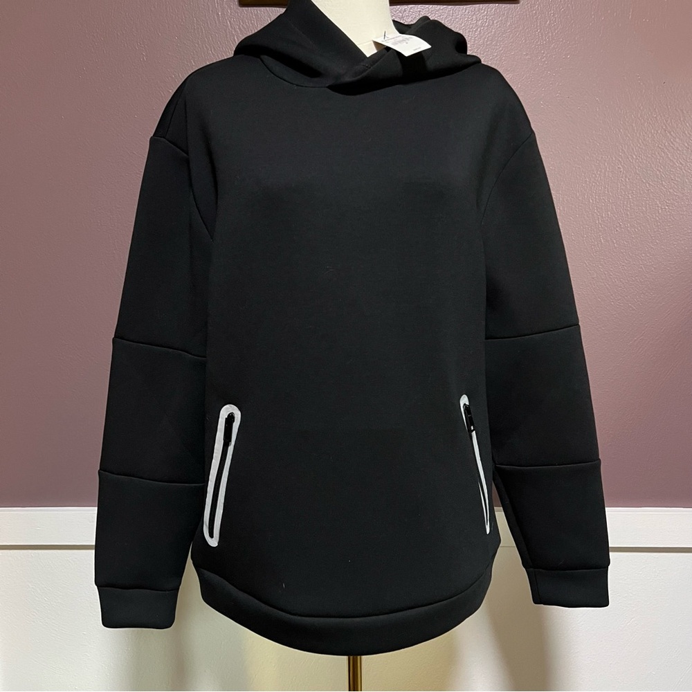 Express Black Hoodie with Reflective Details